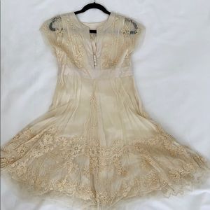 Zara Woman limited edition embroidered toile dress